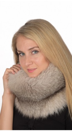 Grey Fox Fur Neck Warmer